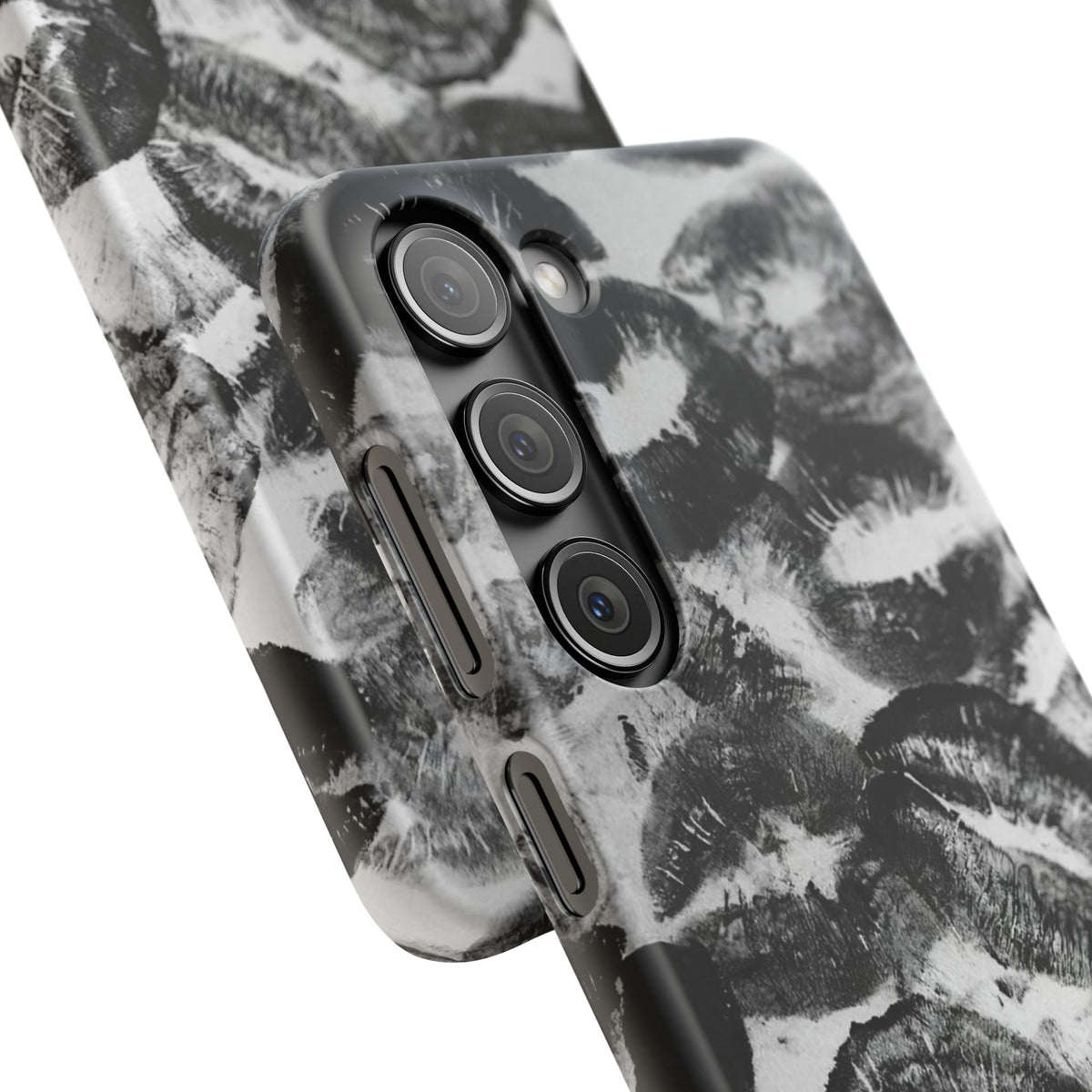 Black & White Kiss Print Case