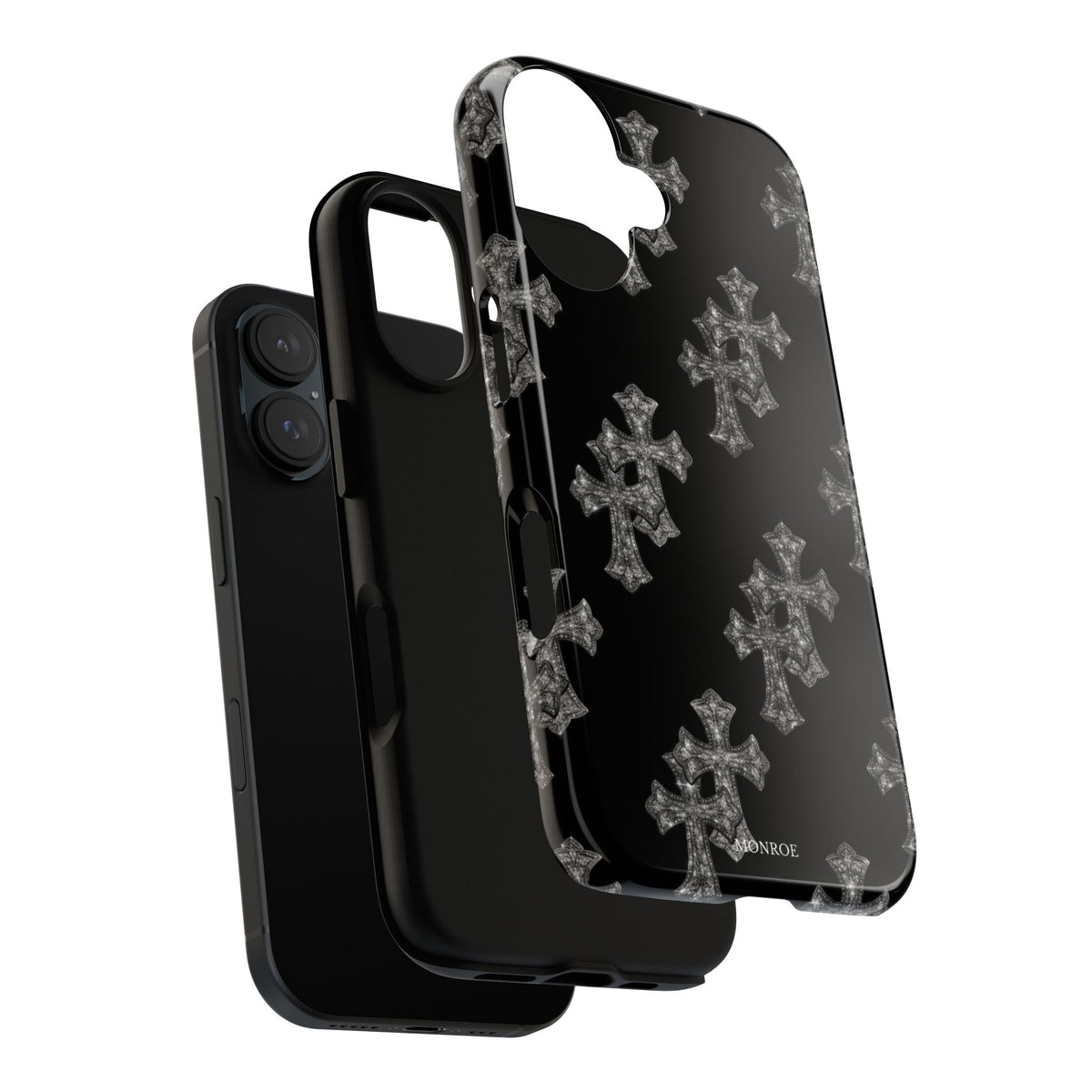 Black Crystal Cross Tough Case