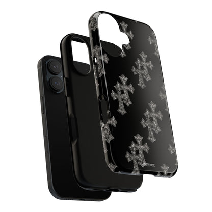 Black Crystal Cross Tough Case