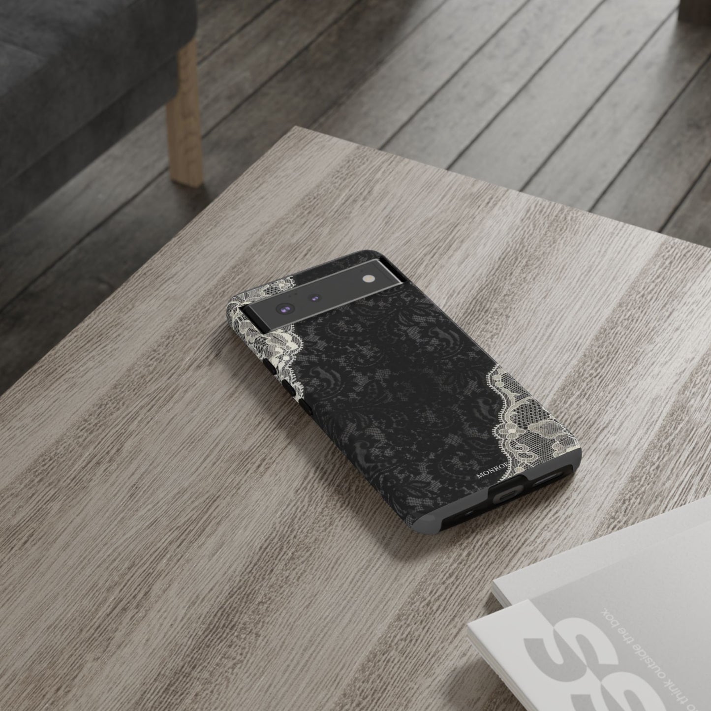 Black & White Edged Tough Case
