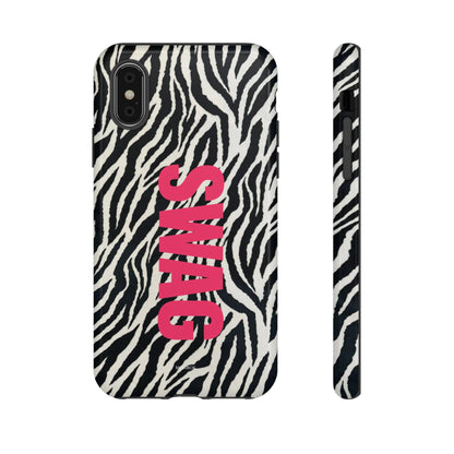 Zebra Print  "SWAG" Tough Case
