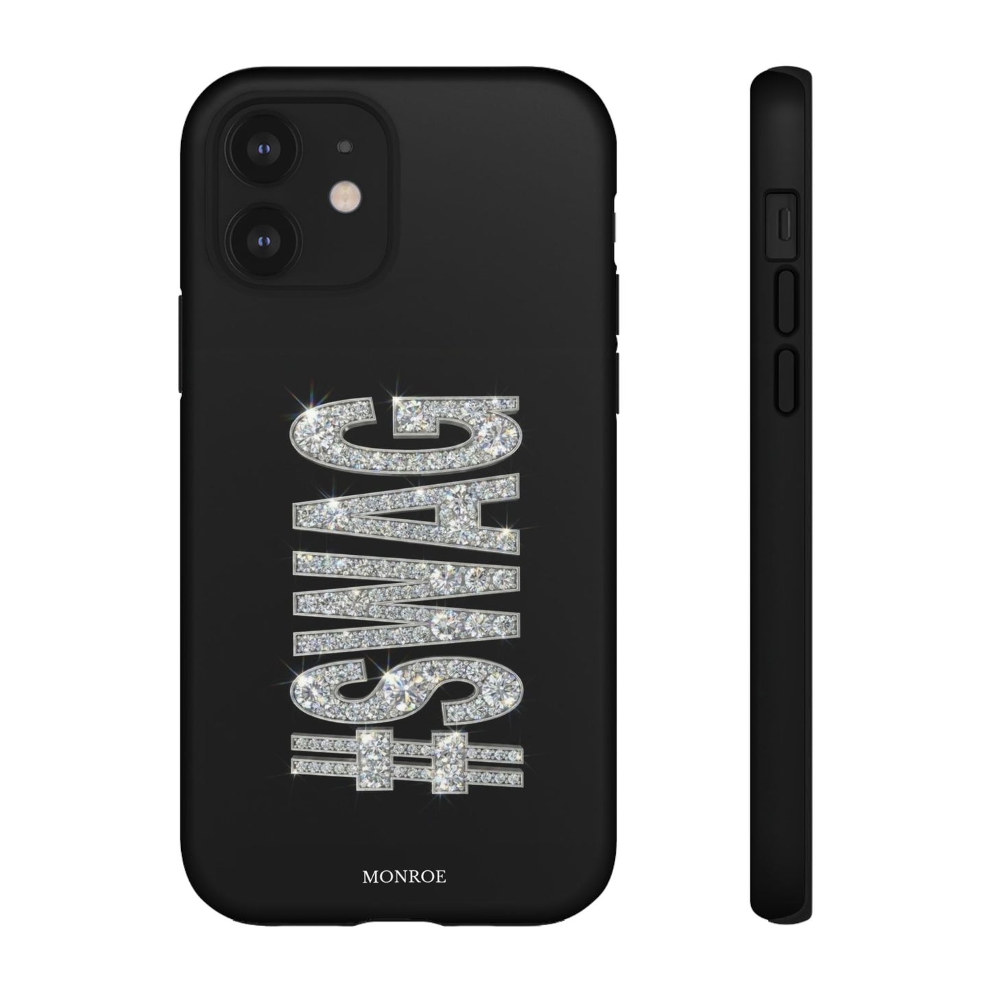 “#SWAG” Black Bling Tough Case