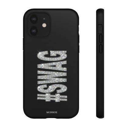 “#SWAG” Black Bling Tough Case