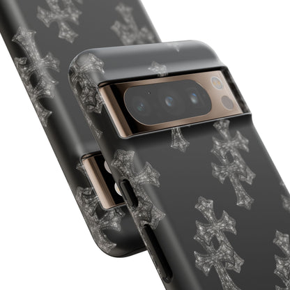 Black Crystal Cross Tough Case