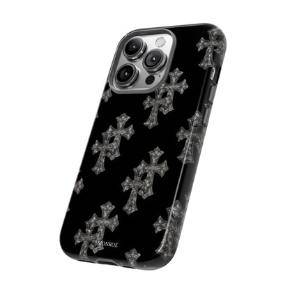 Black Crystal Cross Tough Case