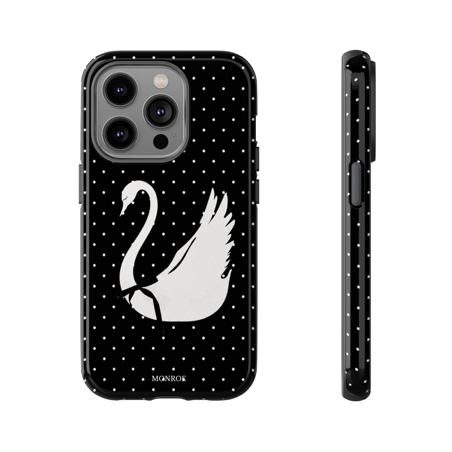 Black Swan Polka Dot Tough Phone Case