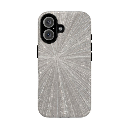Sparkling Silver Burst Tough Case