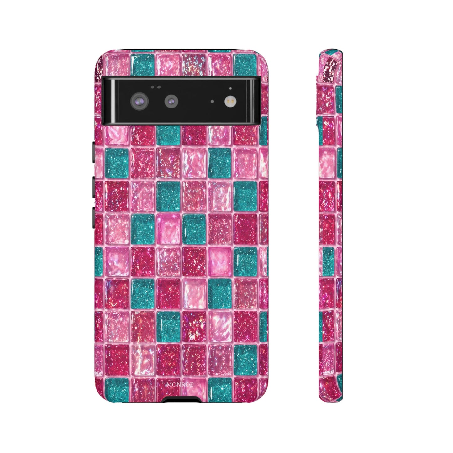 Pink Teal Mosaic Tough Case