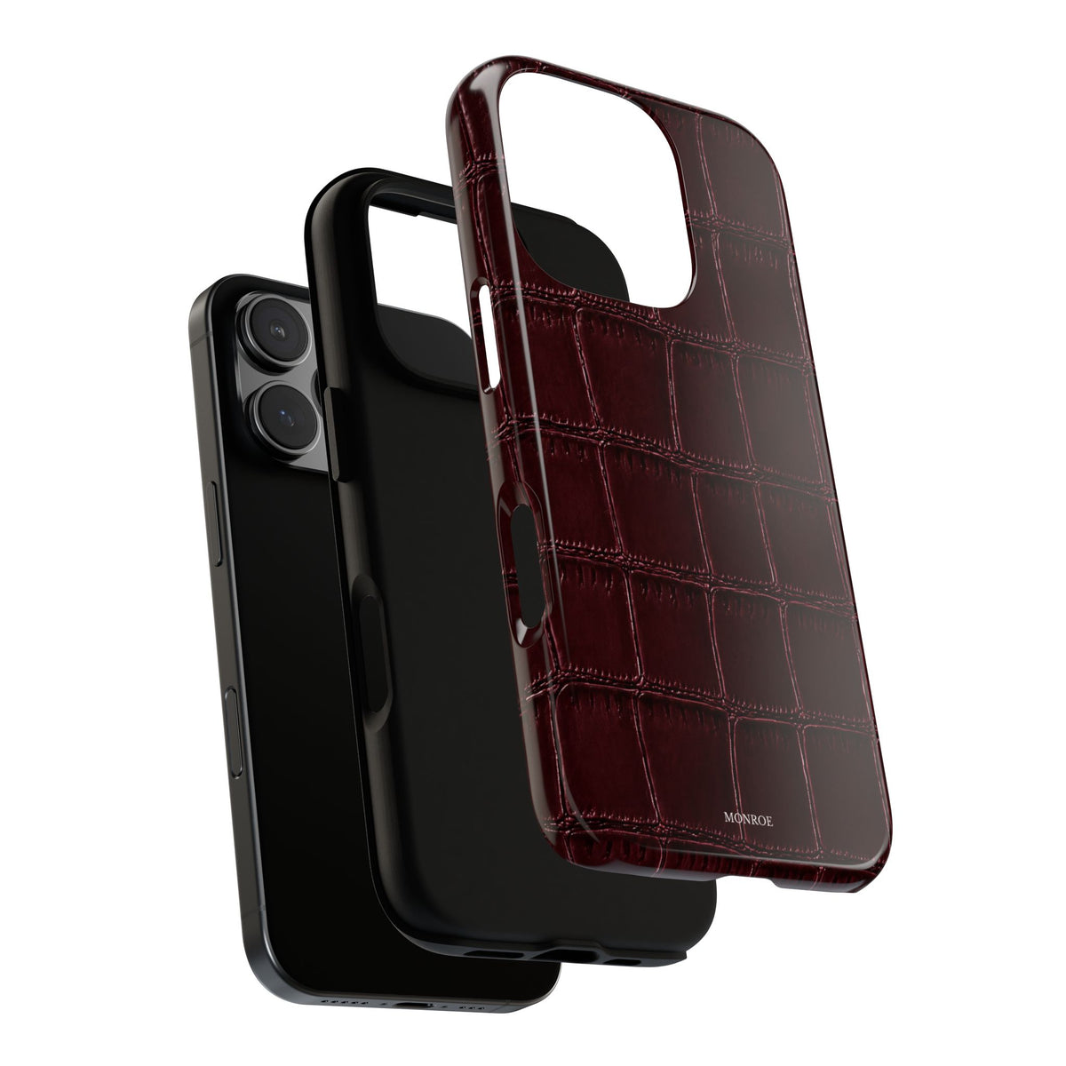 Burgundy Croc Tough Case