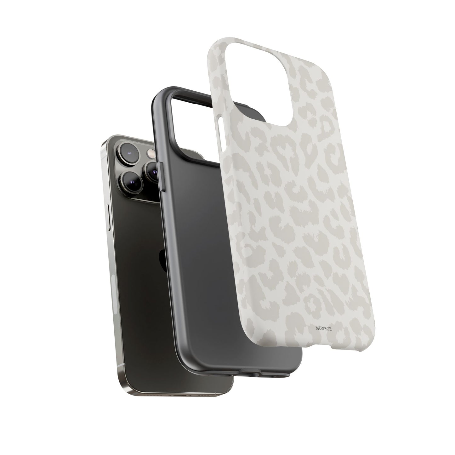 White Leopard Print Tough Case