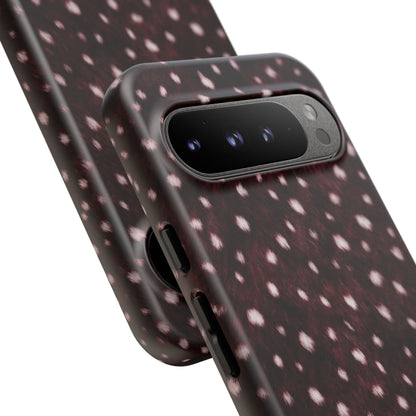 Burgundy Spotted Fur Tough Case