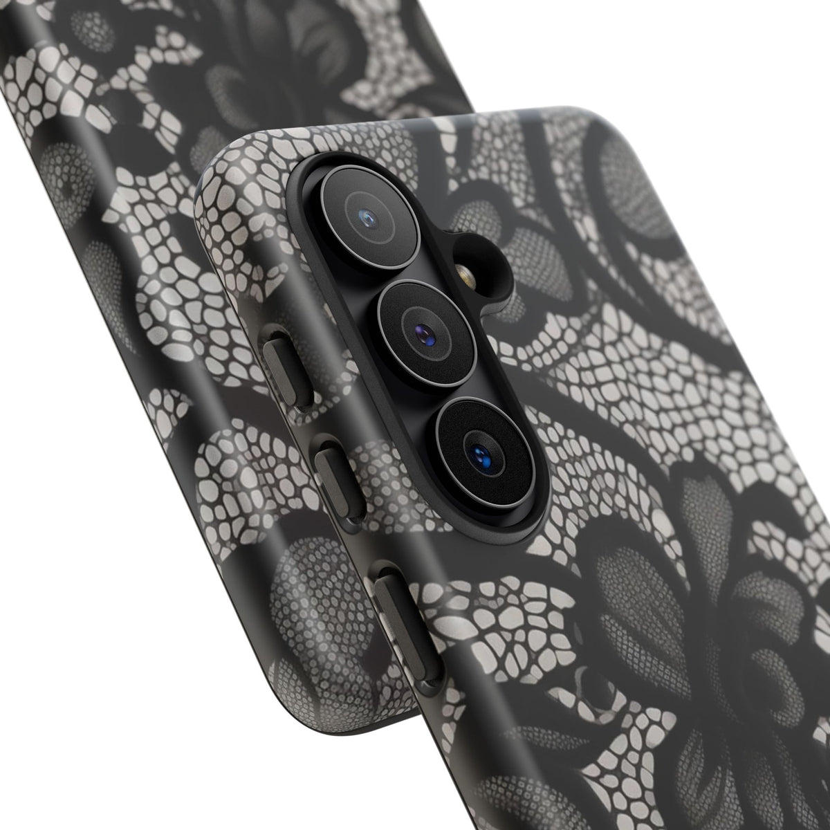 Black Vintage Lace Tough Case