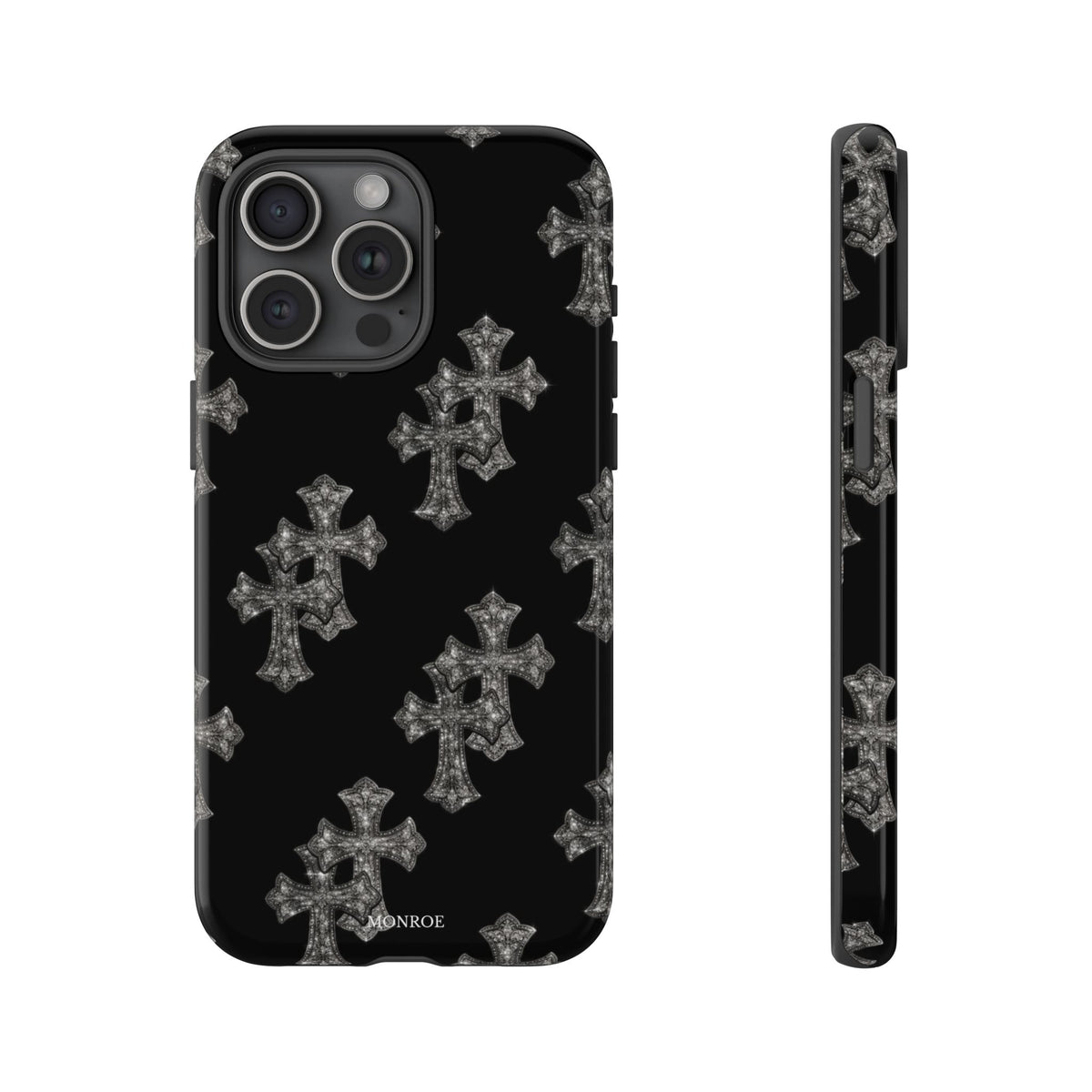 Black Crystal Cross Tough Case
