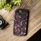 Pink Lace Pattern Tough Phone Case