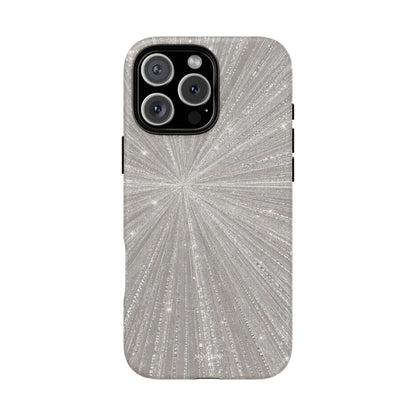 Sparkling Silver Burst Tough Case