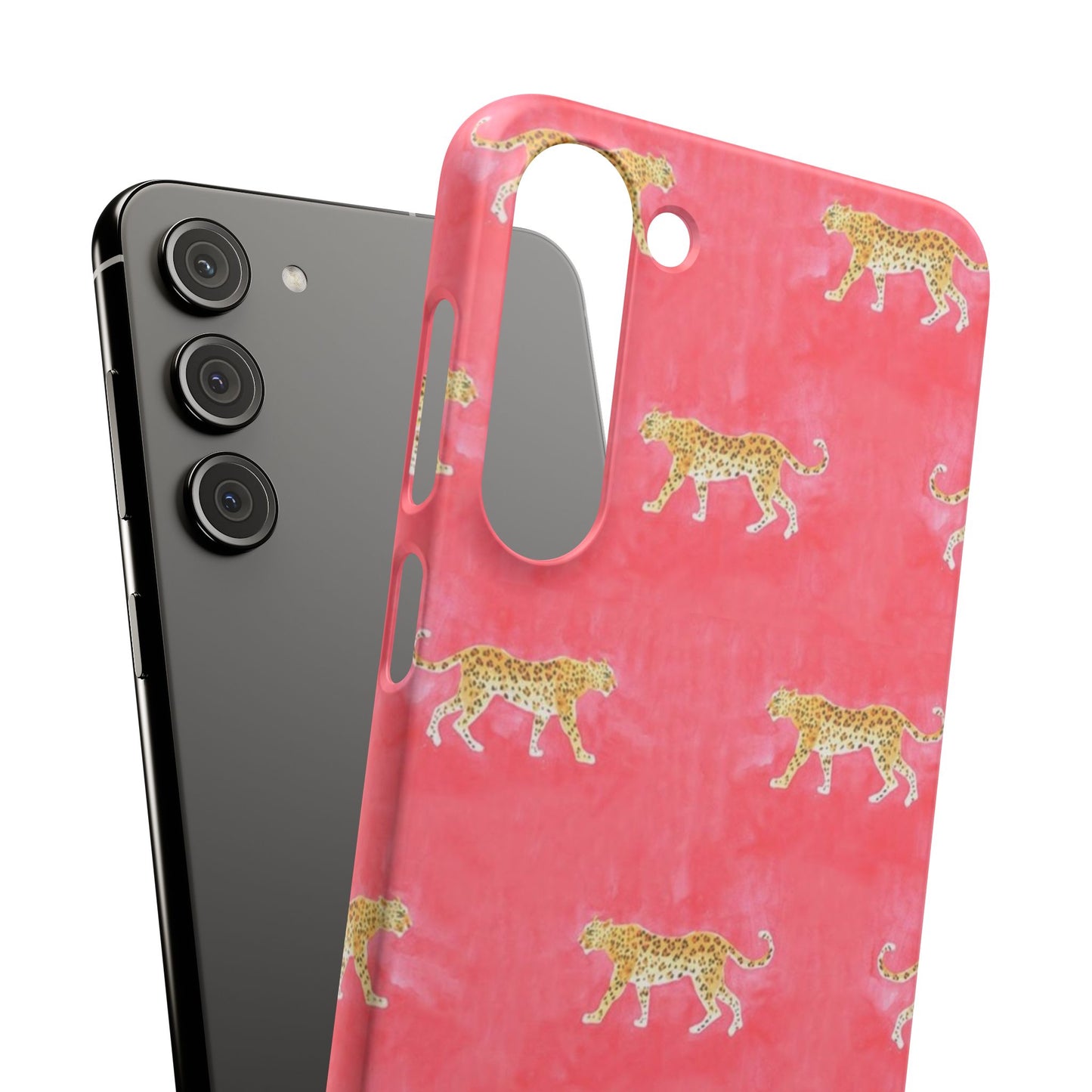 Pink Watercolor Leopard Case
