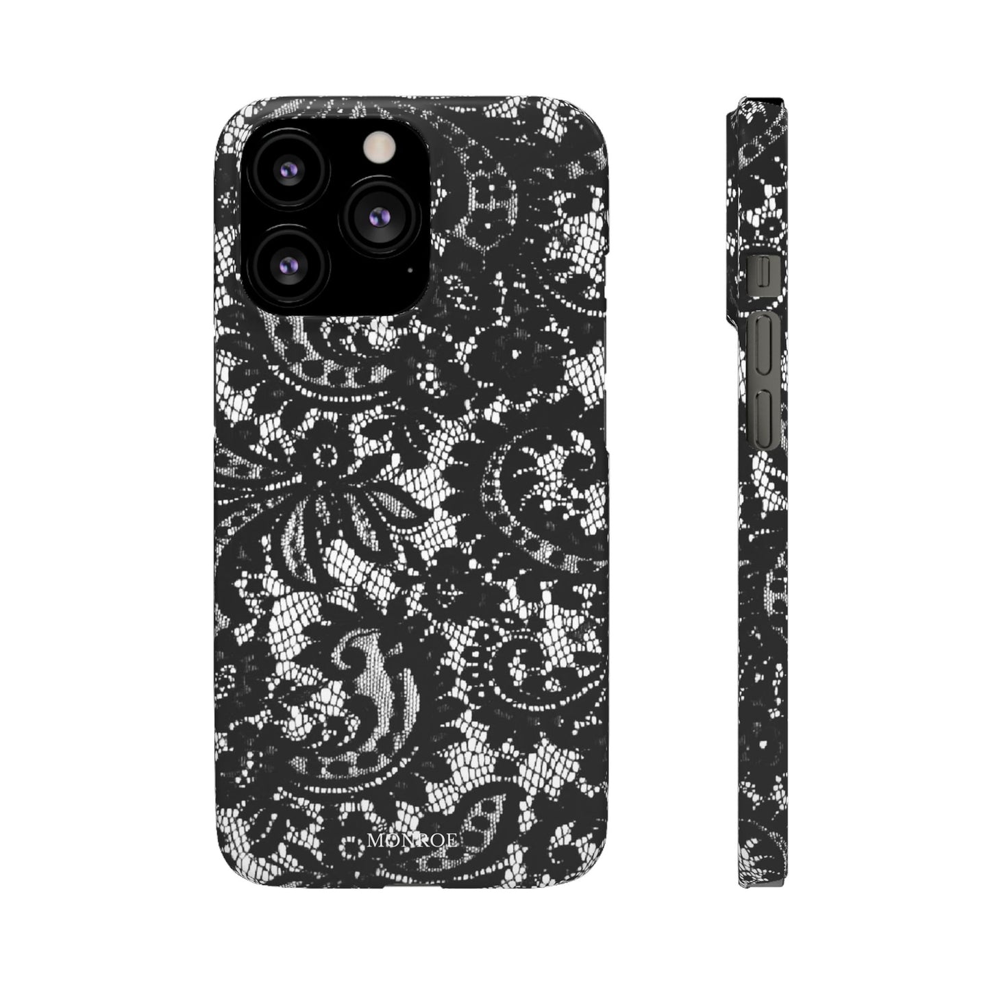 Black Lace Elegant Pattern Case