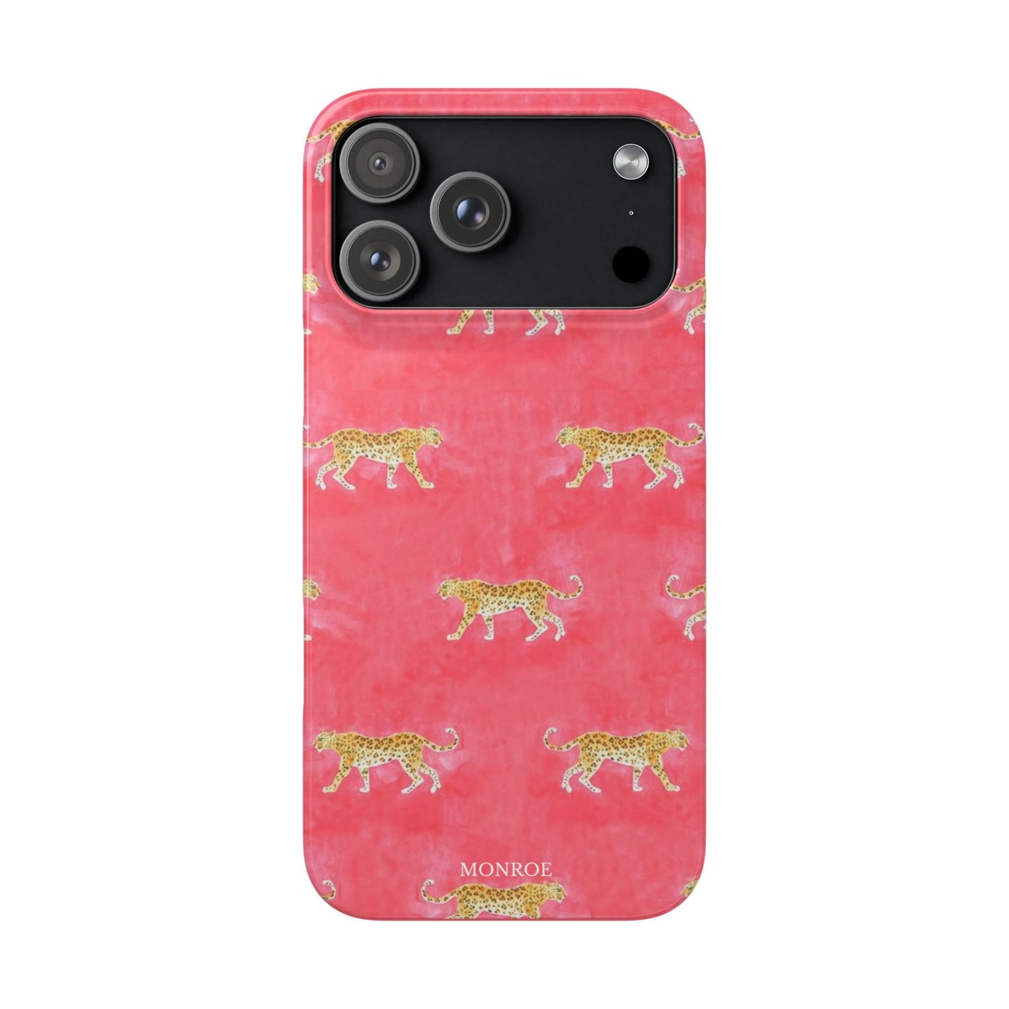 Pink Watercolor Leopard Case