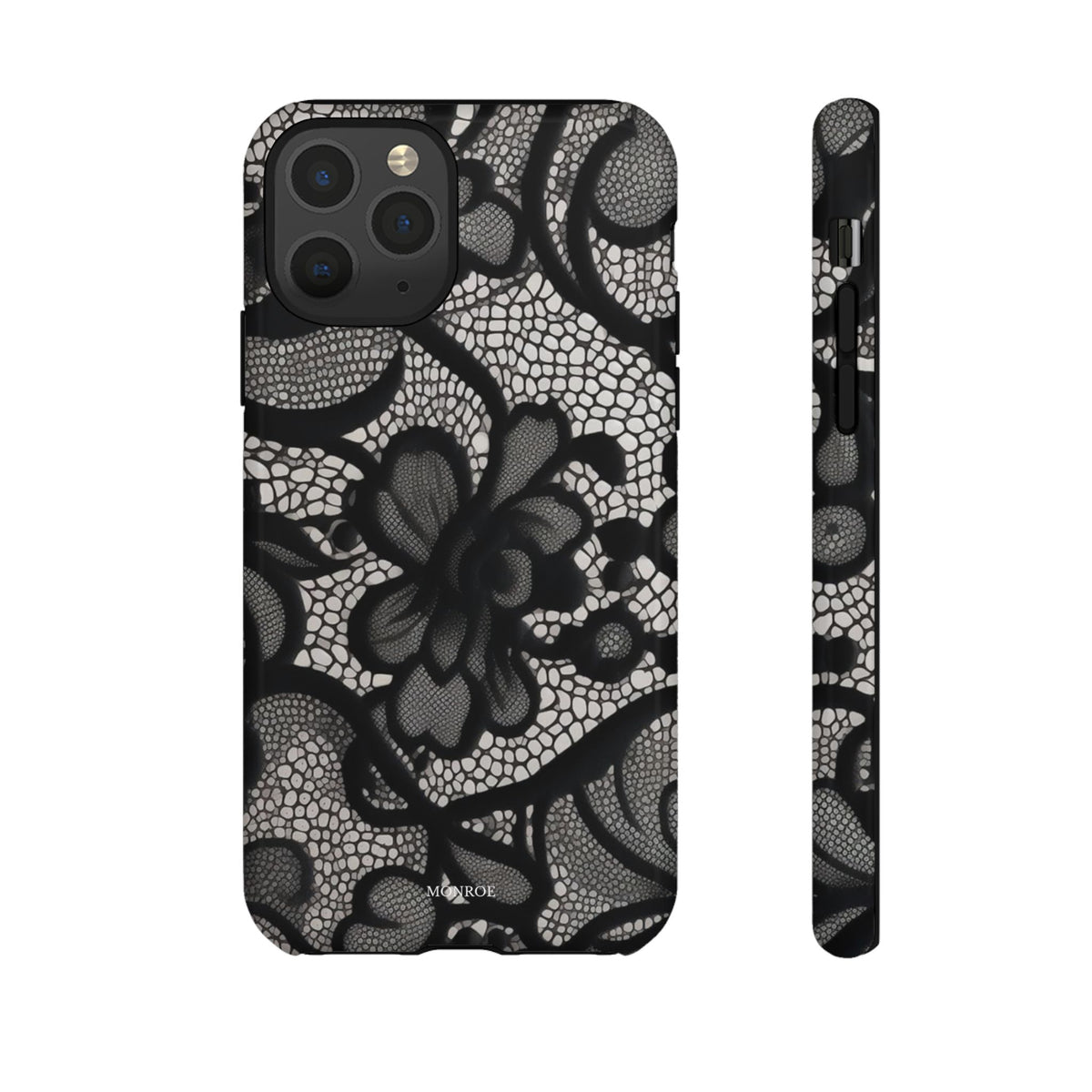 Black Vintage Lace Tough Case