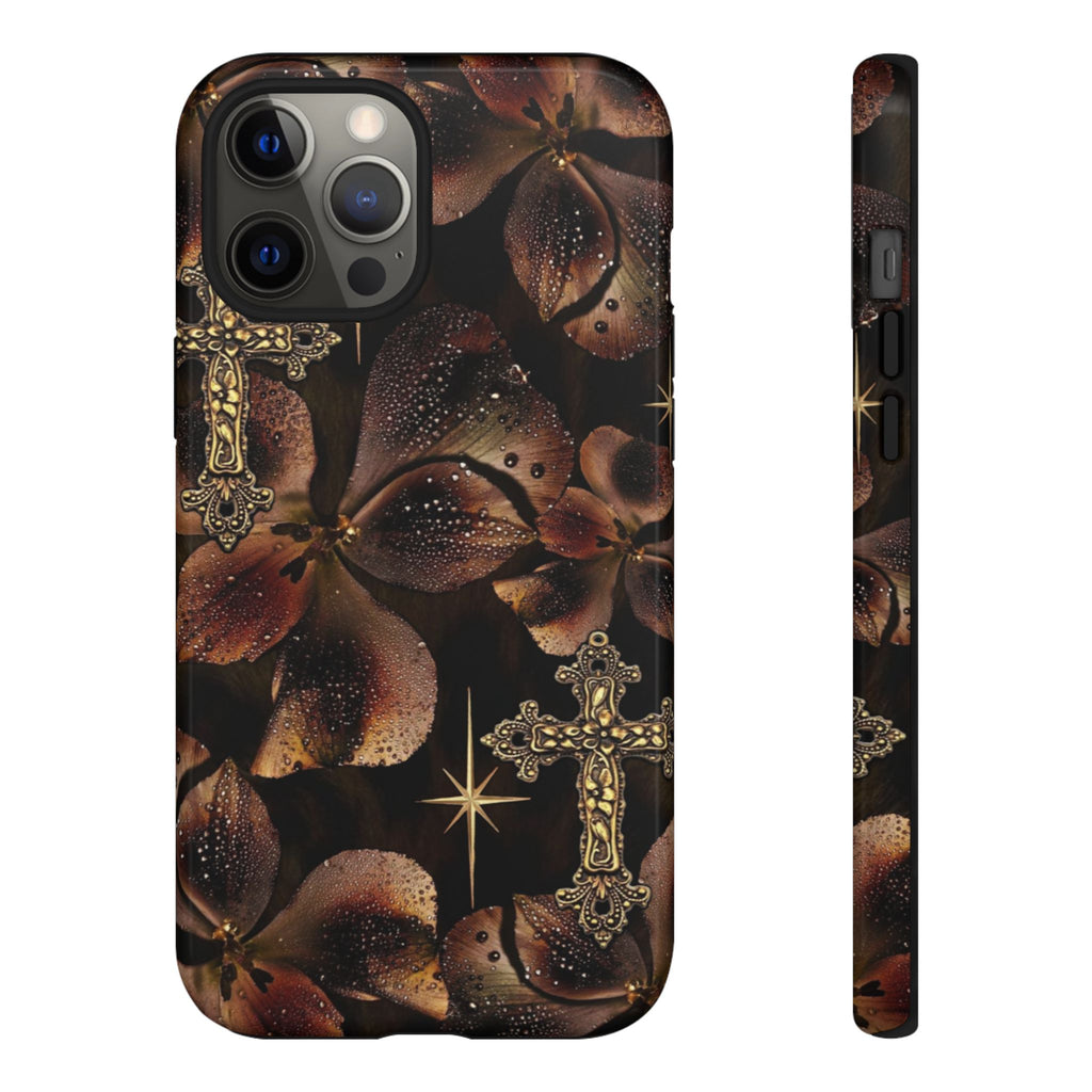Floral Cross Pattern Tough Case