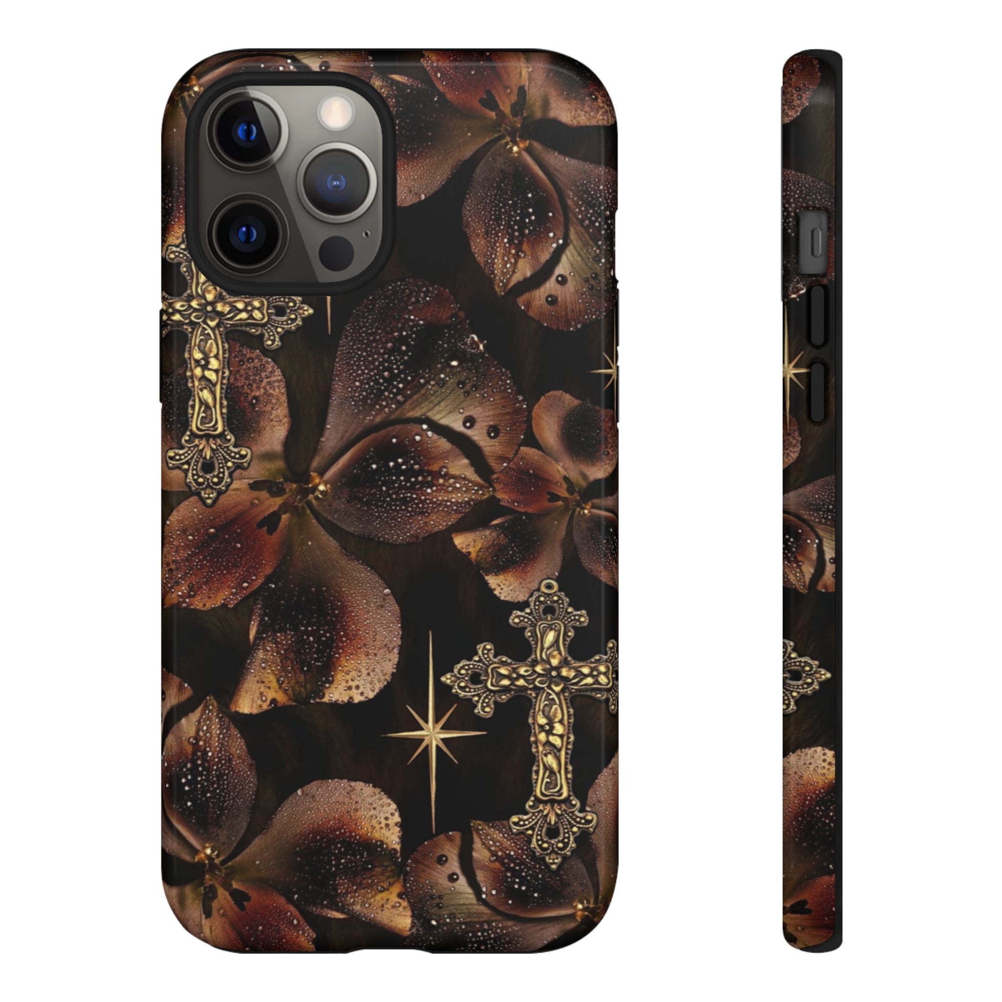Floral Cross Pattern Tough Case