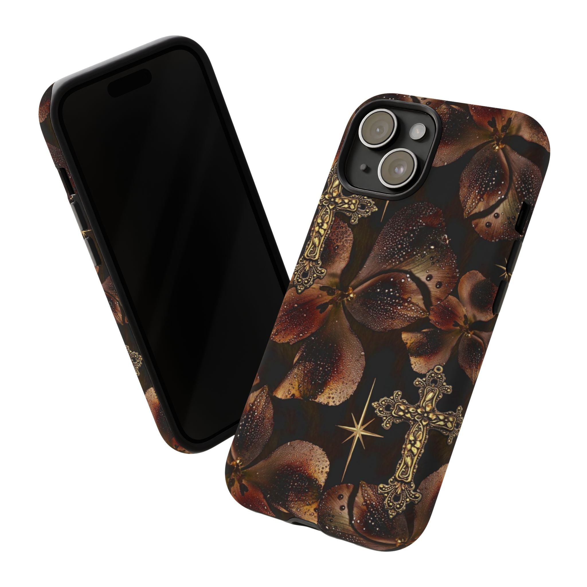 Floral Cross Pattern Tough Case