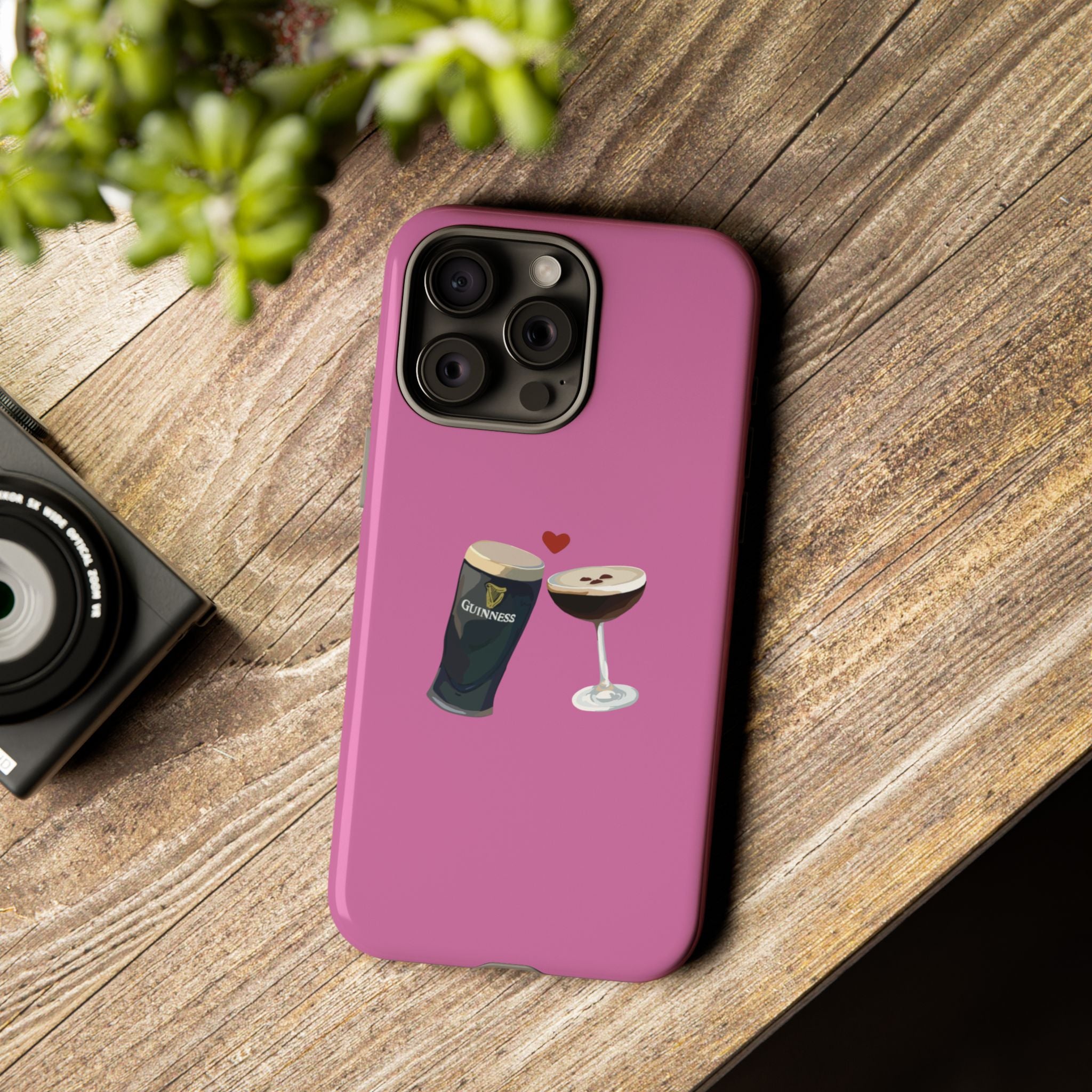 Pint & Wine Glass (Pink) Tough Case