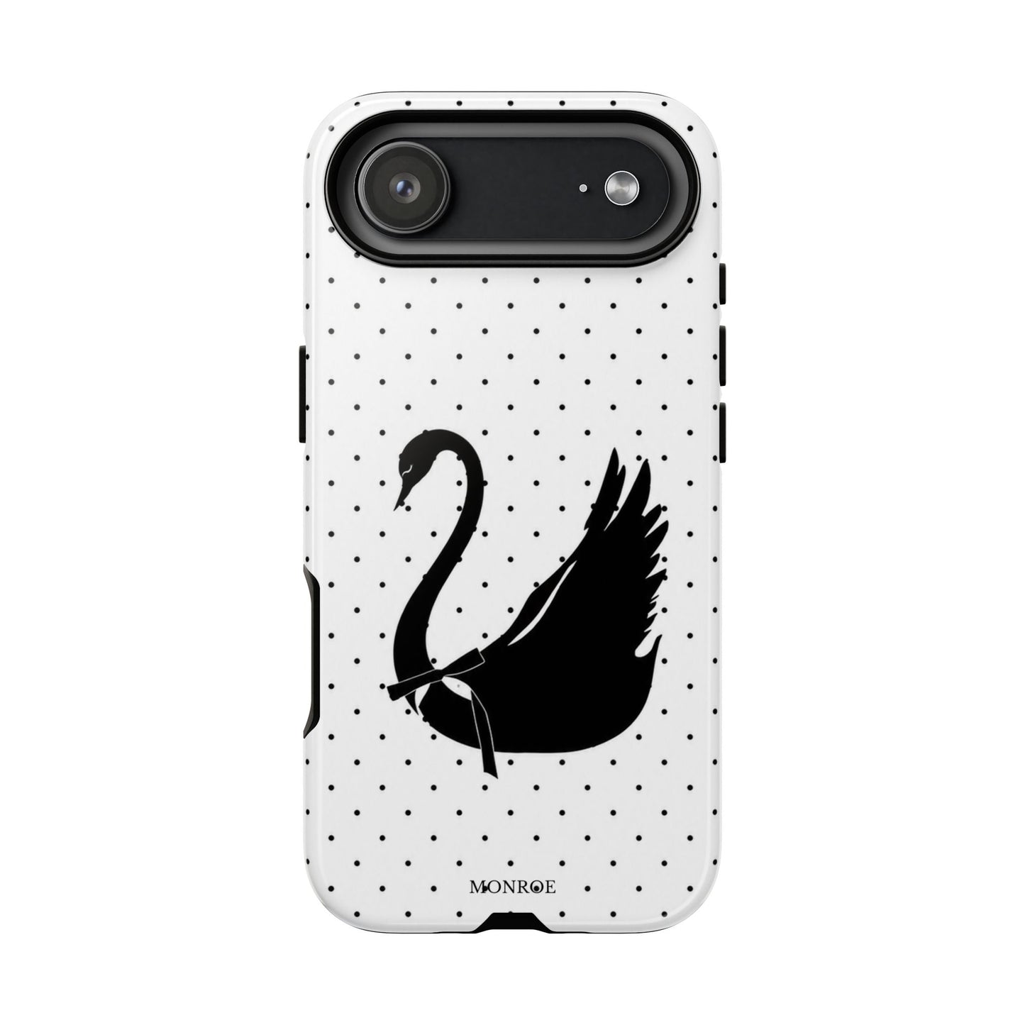 White Swan Polka Dot Tough Case