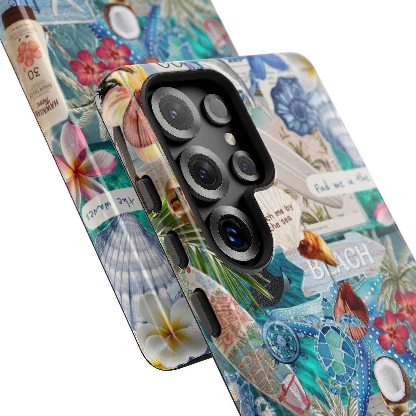 Tropical Beach Collage Tough Case