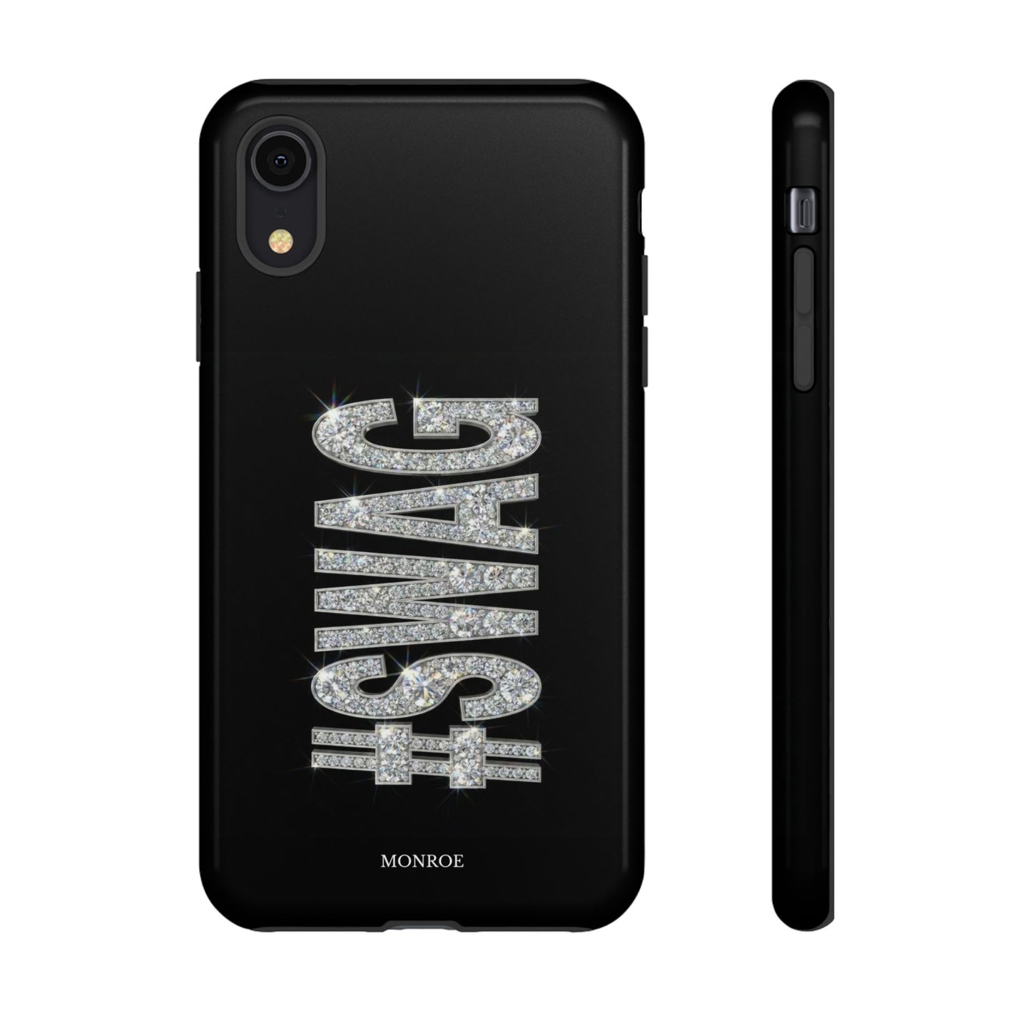 “#SWAG” Black Bling Tough Case