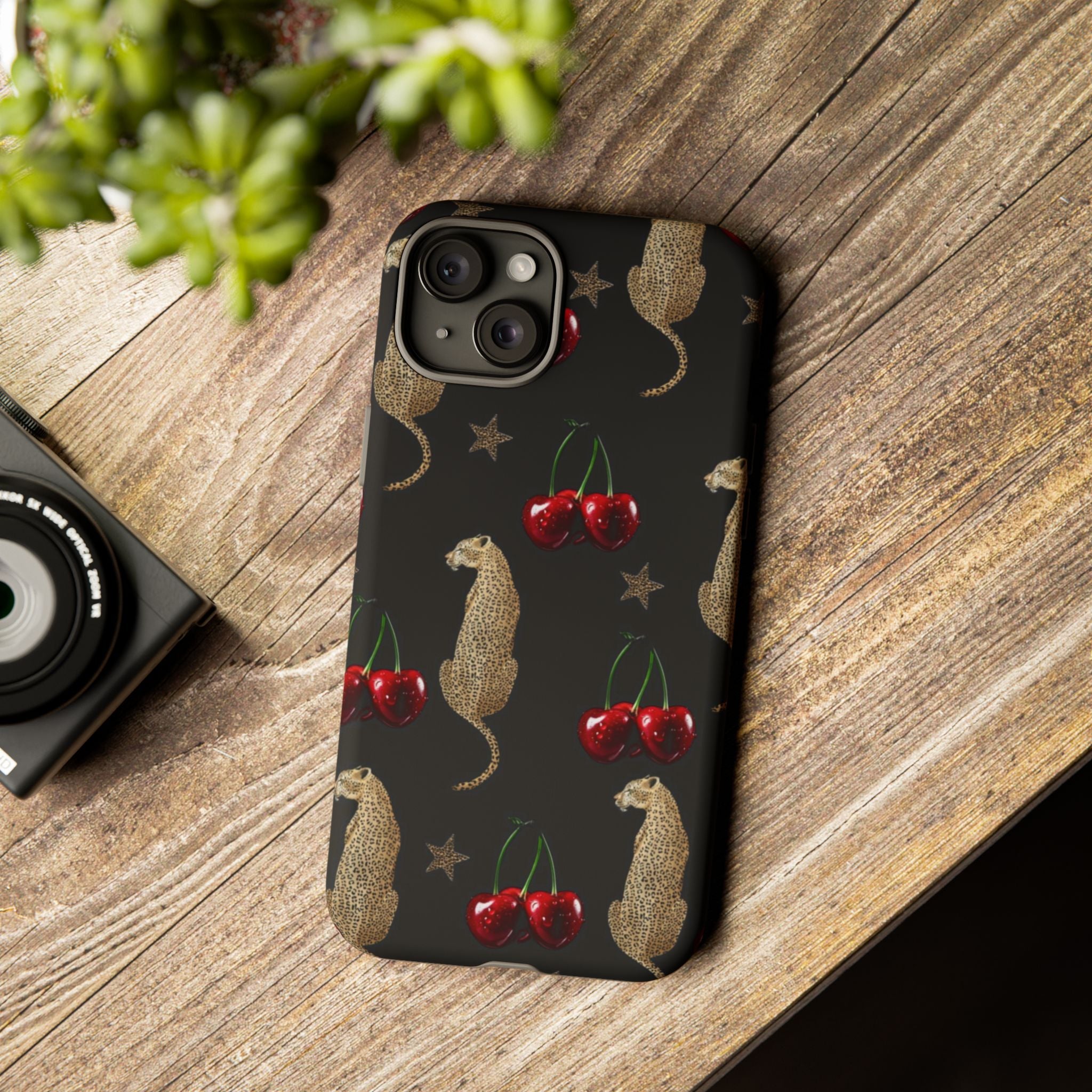 Leopards & Cherries Phone Case