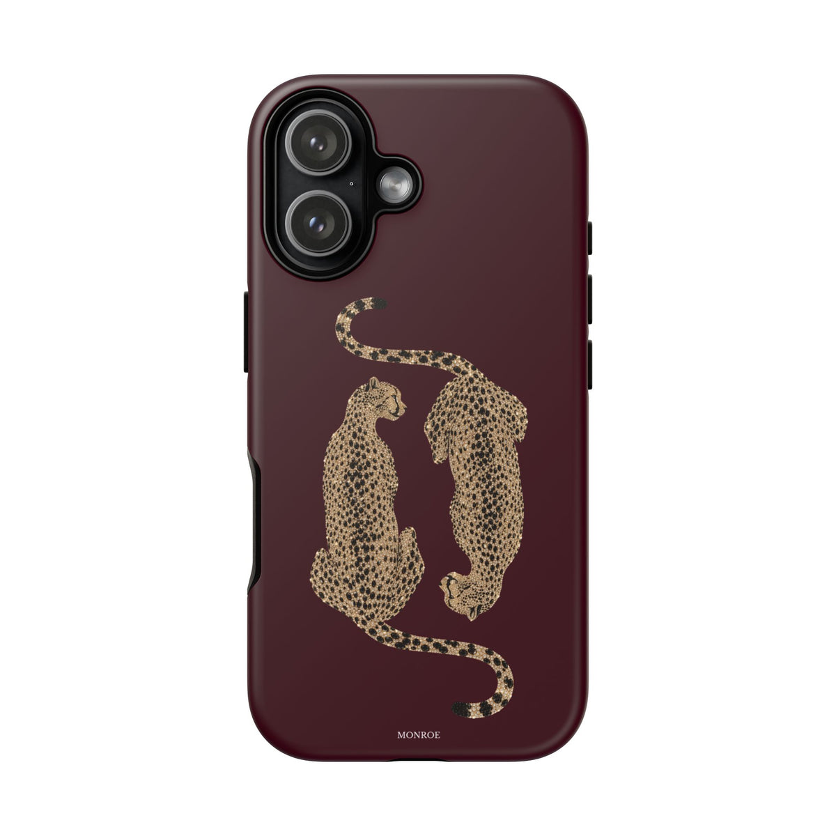 Burgundy Cheetah Tough Case
