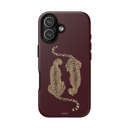 Burgundy Cheetah Tough Case