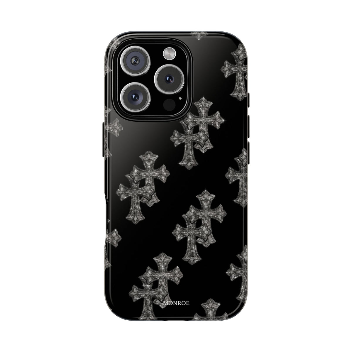 Black Crystal Cross Tough Case