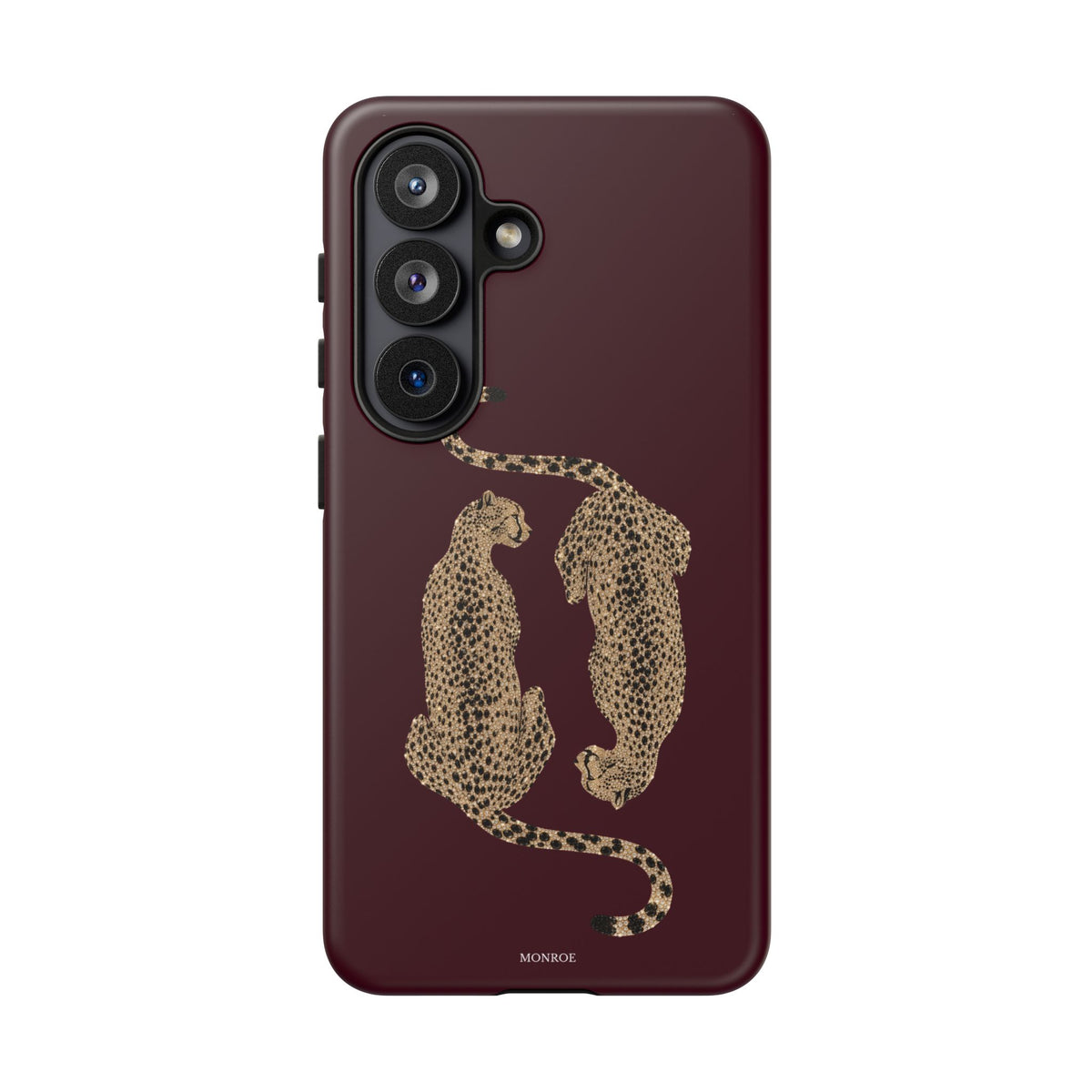 Burgundy Cheetah Tough Case