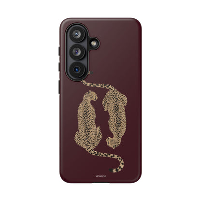 Burgundy Cheetah Tough Case