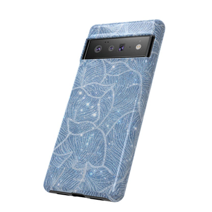 Glacier Blue Floral Tough Case