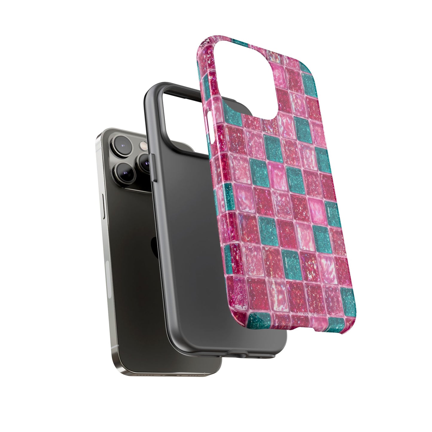 Pink Teal Mosaic Tough Case