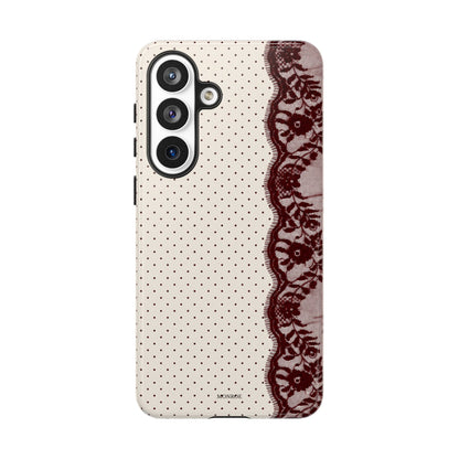 Burgundy Lace Edge Tough Case