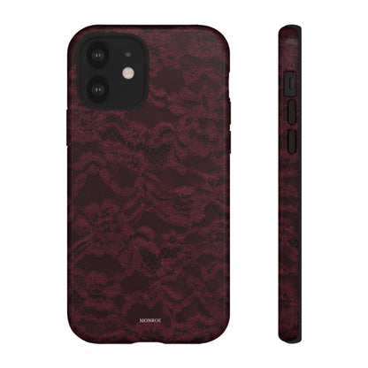 Burgundy Lace Tough Case