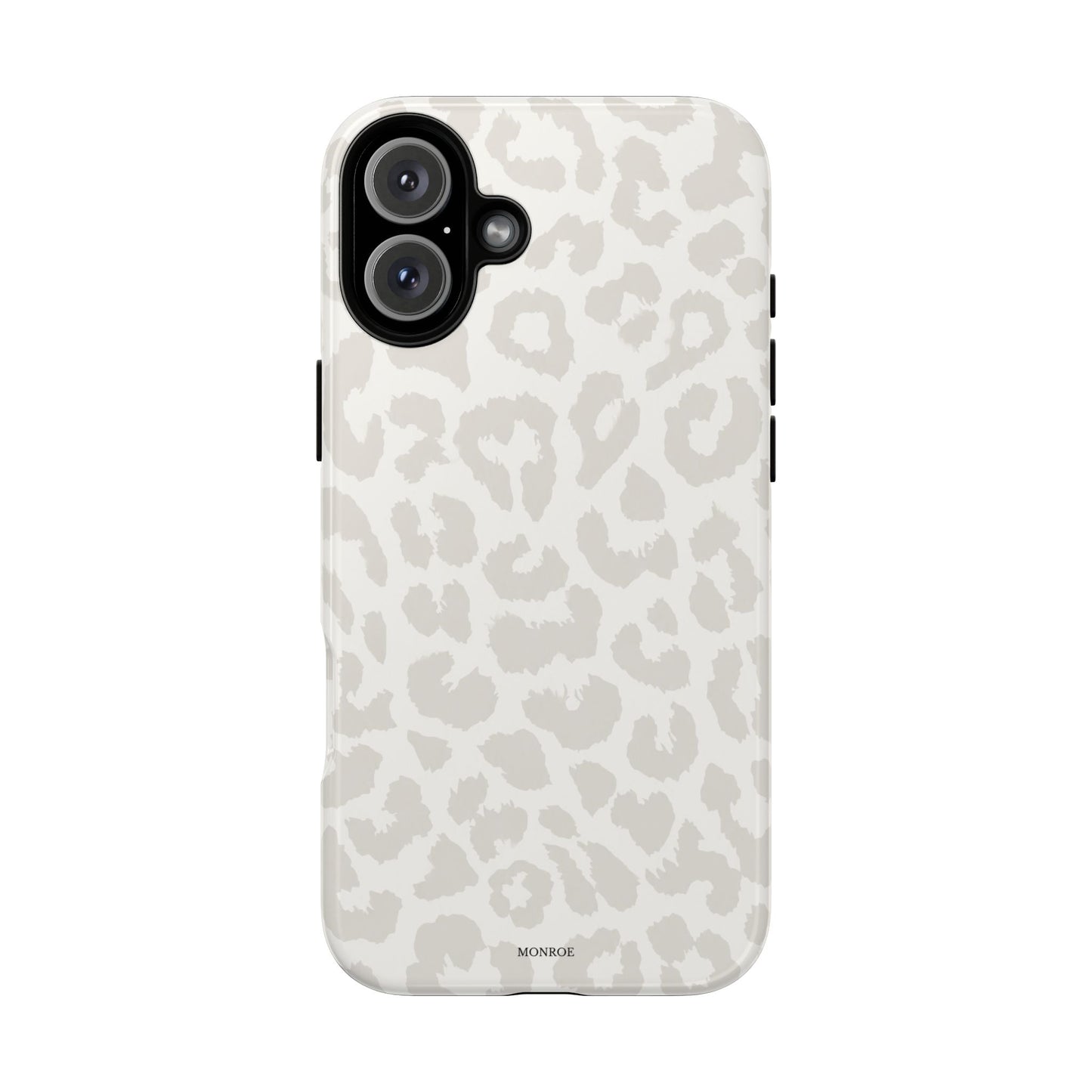 White Leopard Print Tough Case