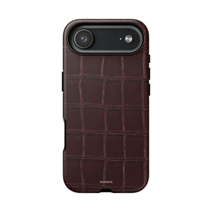 Burgundy Croc Tough Case