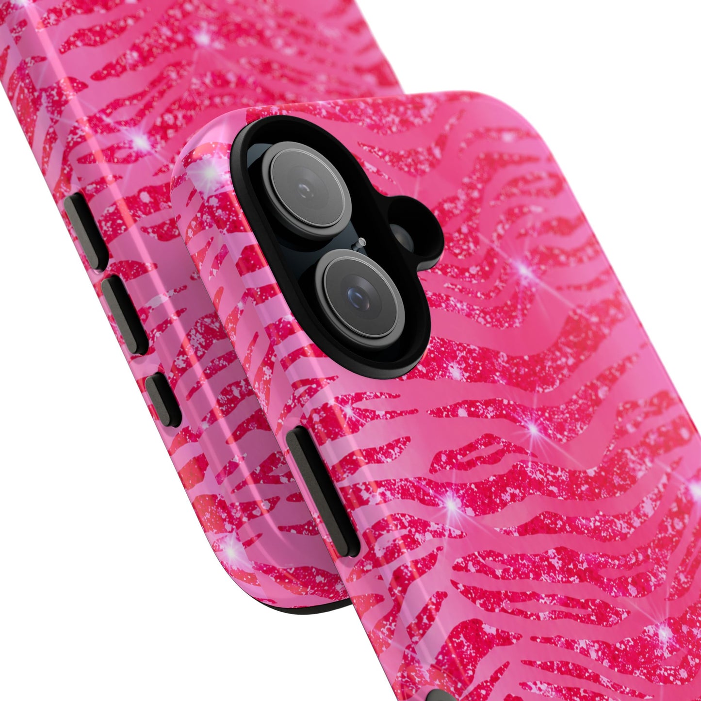 Pink Glitter Zebra Tough Case