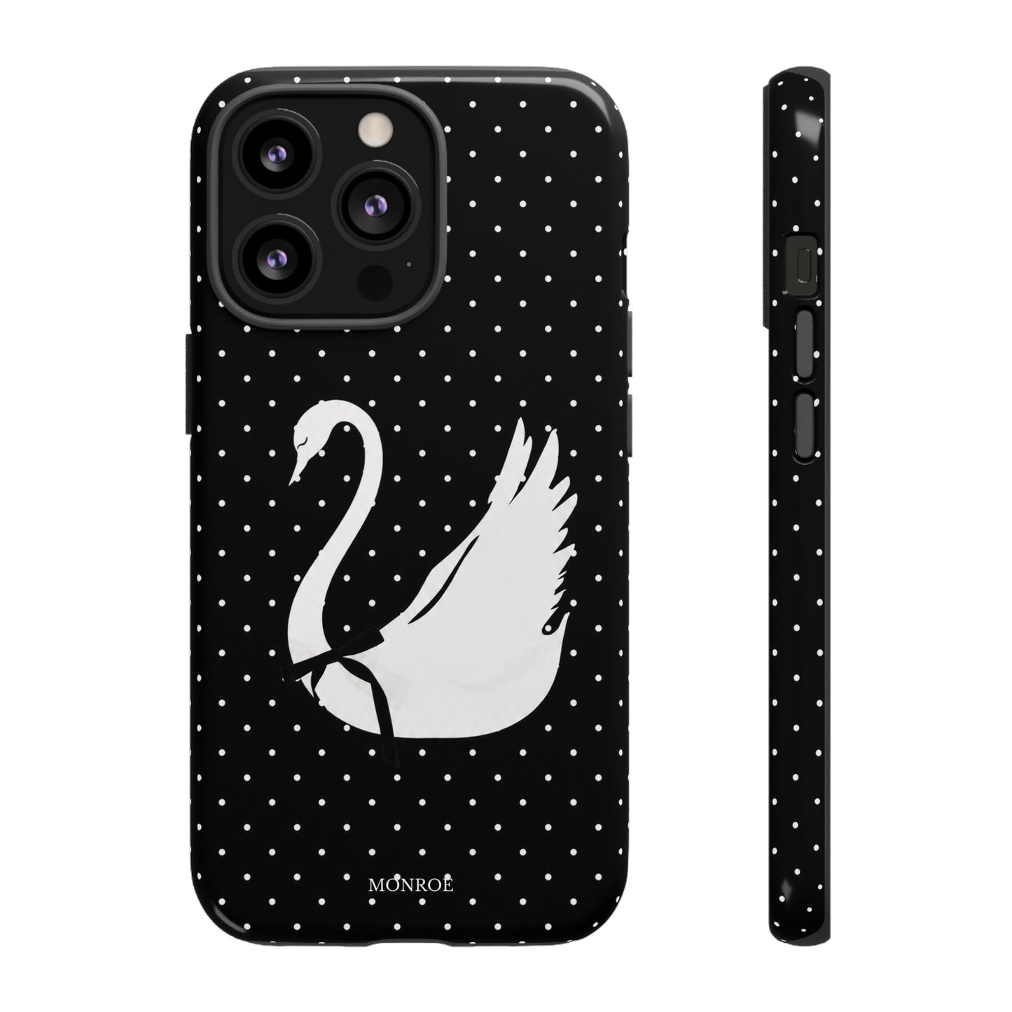Black Swan Polka Dot Tough Phone Case