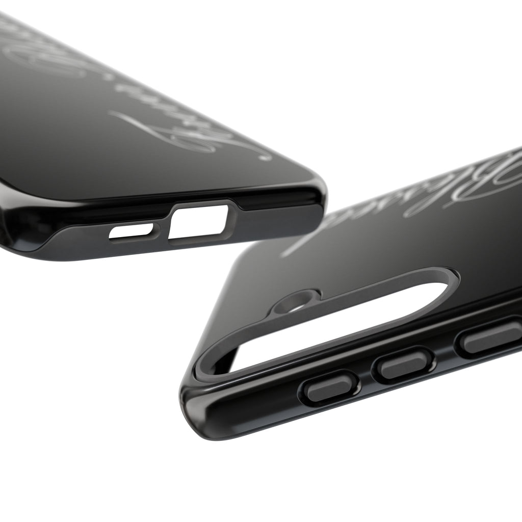 "Forever Blessed" Black Phone Cover