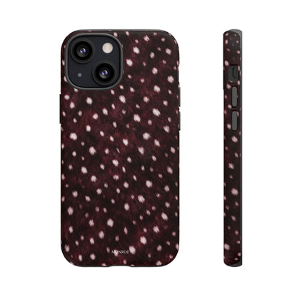 Burgundy Spotted Fur Tough Case