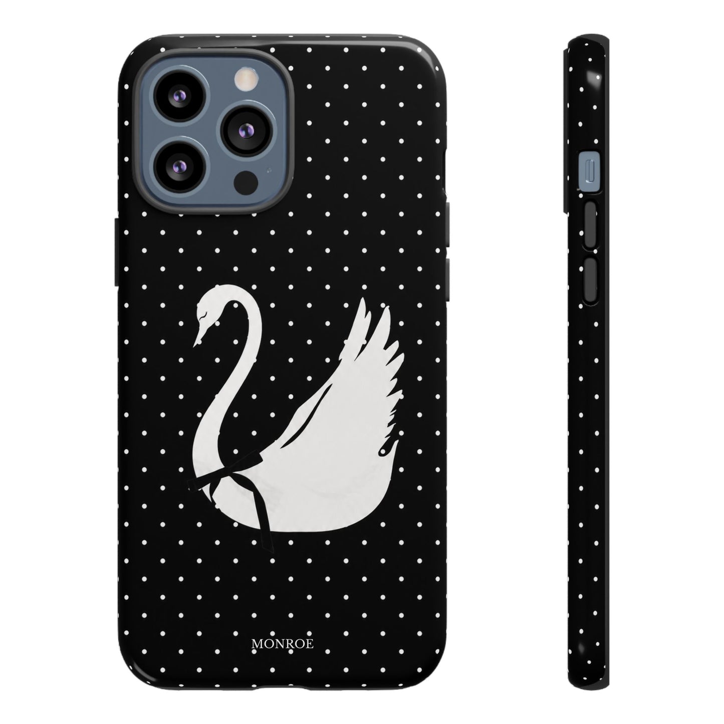 Black Swan Polka Dot Tough Phone Case