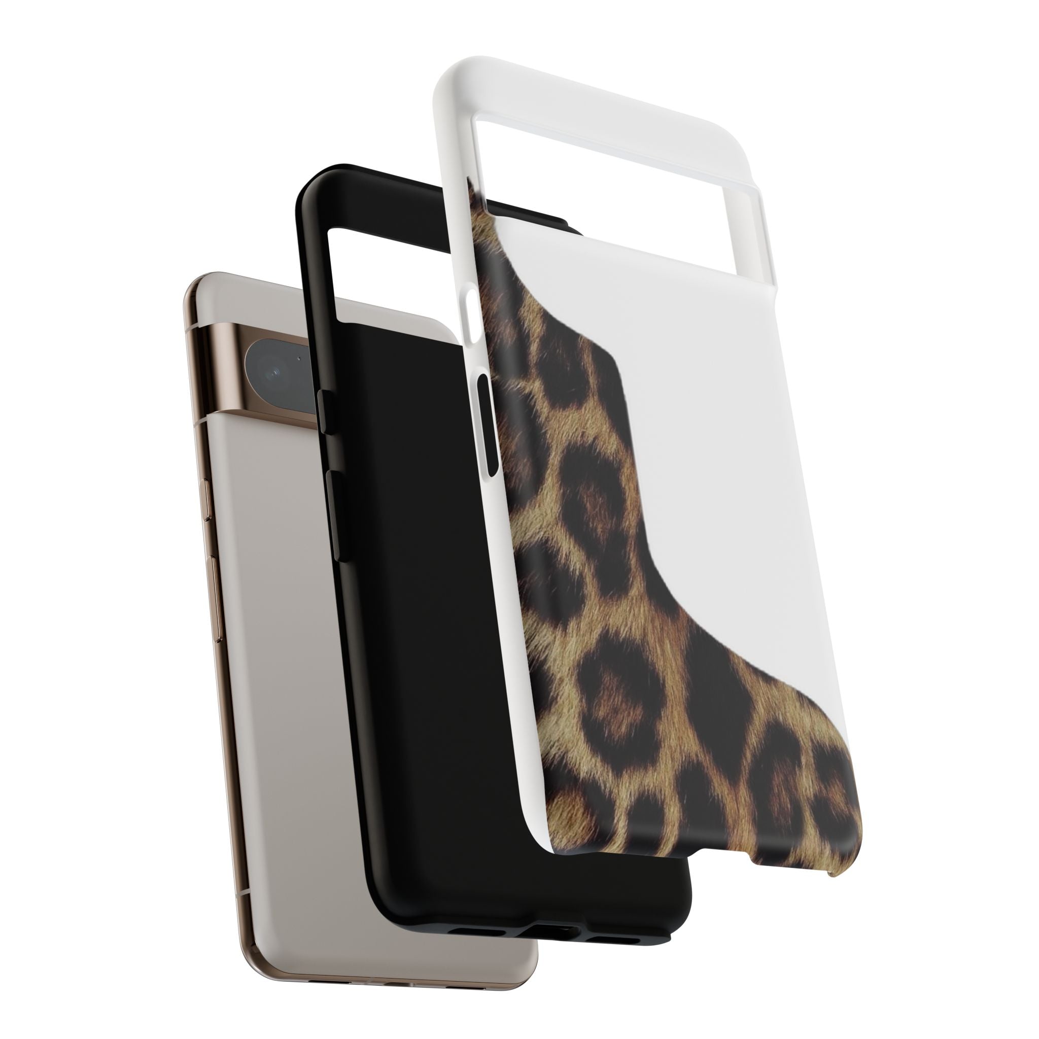 Half Cheetah Print Phone Case