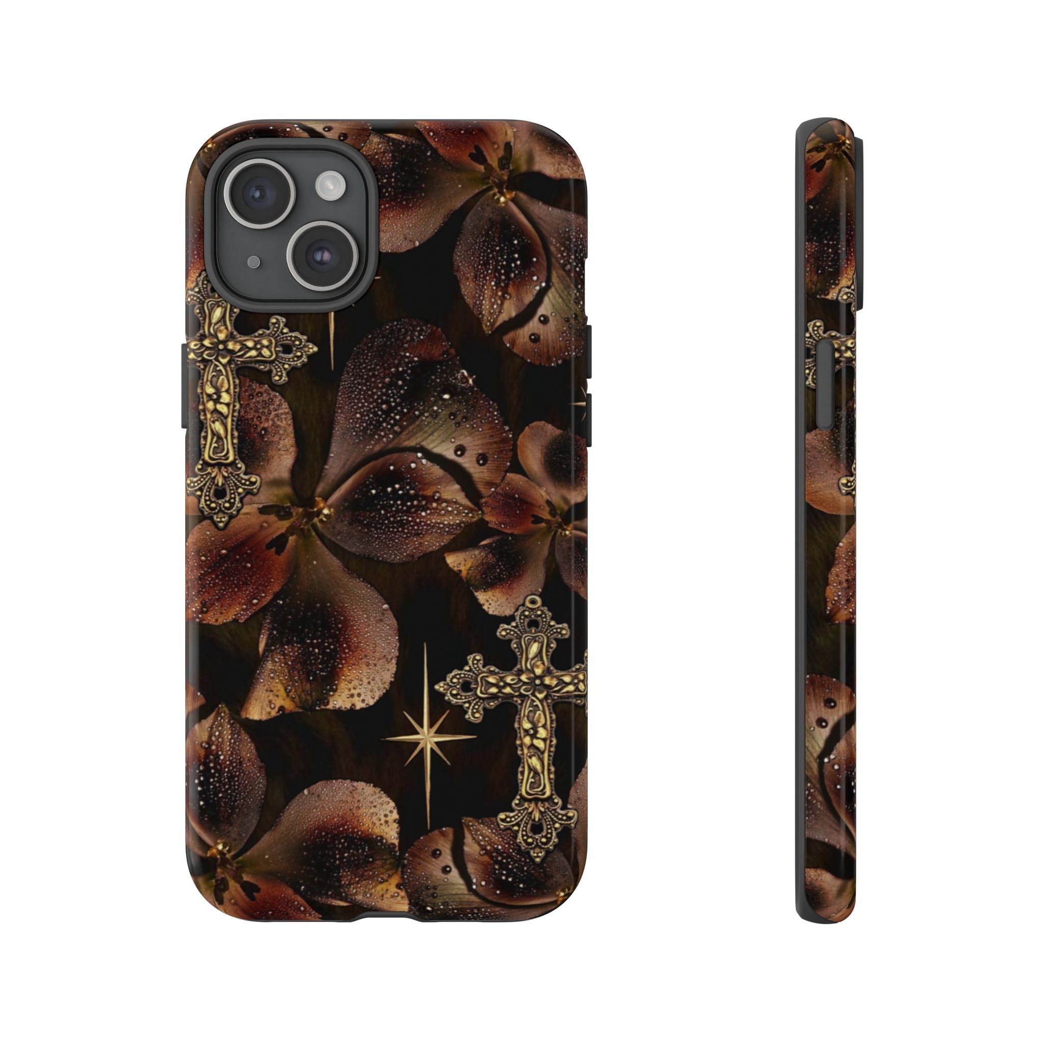 Floral Cross Pattern Tough Case