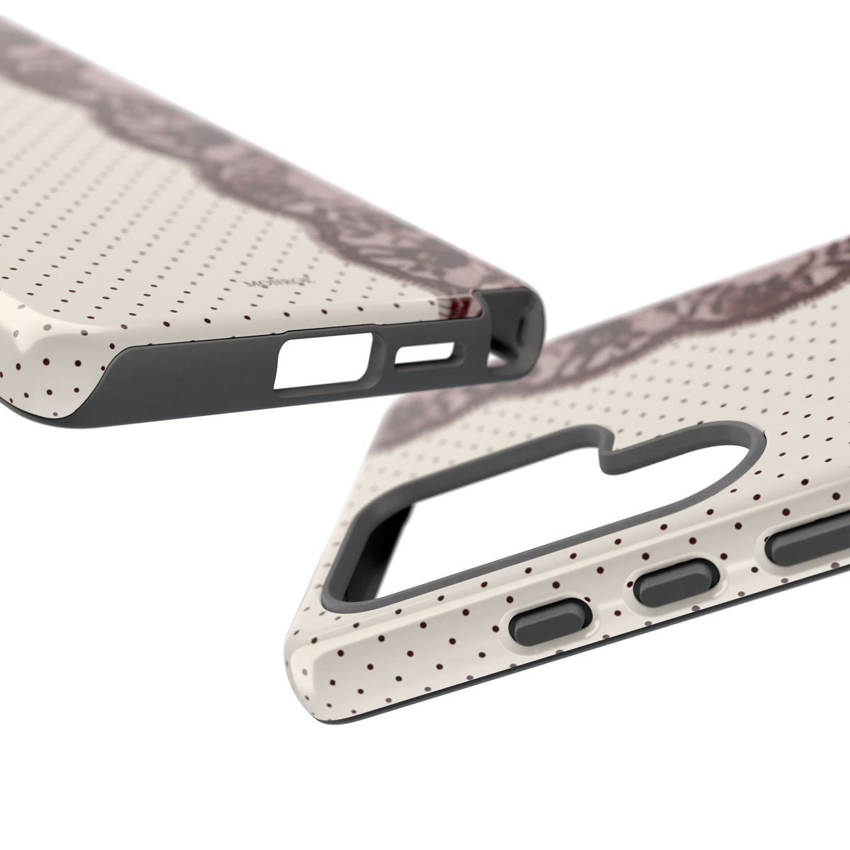 Burgundy Lace Edge Tough Case